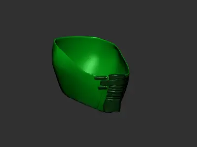helmet high poly sculpt 3d printable ver 7 3D model 3D model 22