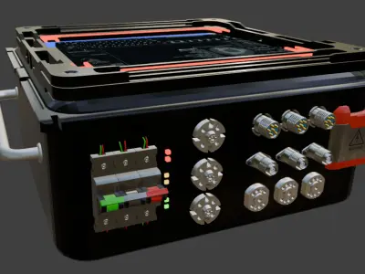 industrial sci-fi  multi functional  Free 3D model