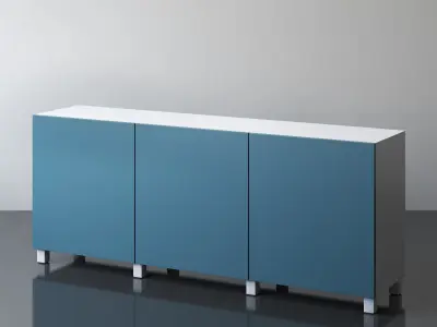 BESTA Storage combination with doors collection 3D model