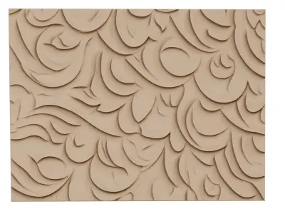 decor set wall panel wall relief mural CNC 61 3D model