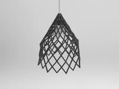 SIMPLE CROSS LINE LAMP 3D model