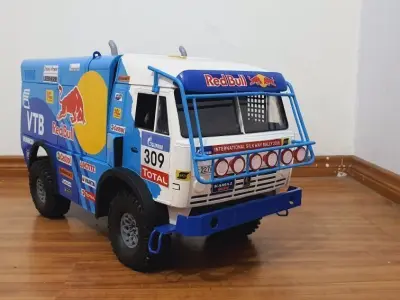KAMAZ 4911 Dakar truck STL printable   And another scale 3D print model
