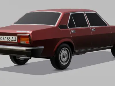 Old Car 3D Model Low-poly 3D model