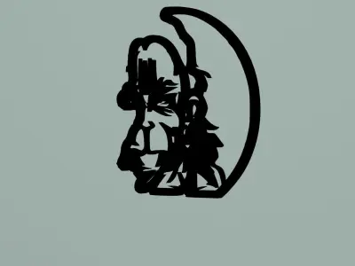 Hanuman Logo 3D print model