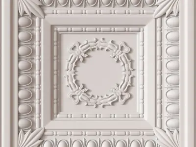 10 Decorative Ceiling Tile Collection 3D model