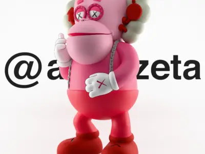 Kaws Franken Berry Textured Low-poly 3D model