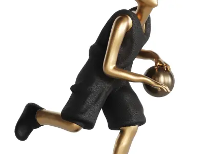 Decorative  Sculpture Golden Dribble 3D model