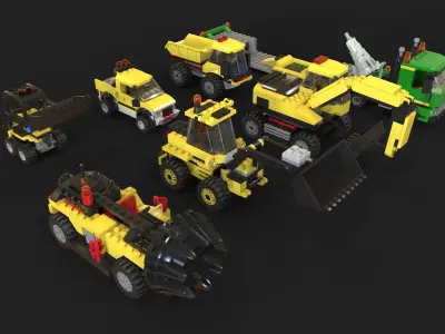 Lego Pack Truck 3D model