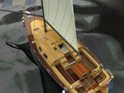 Sailboat III Free 3D model