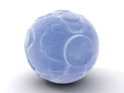 Holographic Interface Sphere Model Pack Low-poly 3D model