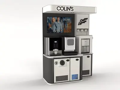 Coffee lounge 3D model 3D model