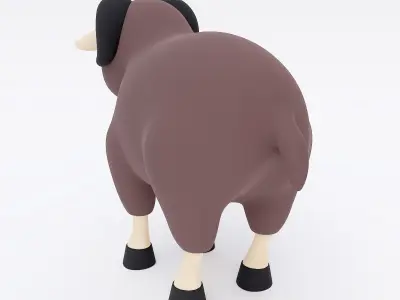 Sheep 3d model toy 3D model