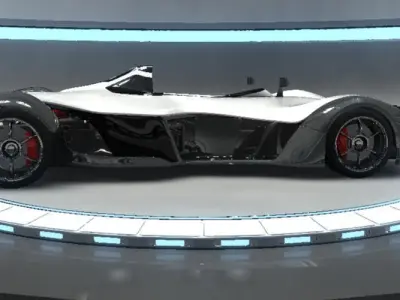 BAC Mono Formula Racing Sport Car 3D Model Low-poly 3D model