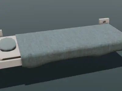 Medical Bed 3D Model  Low-poly 3D model