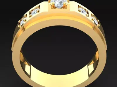 Luxury Men Rings Designs 4MR075 3D print model