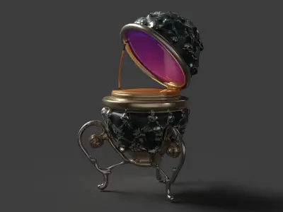 Russian  Faberge egg  Low-poly 3D model