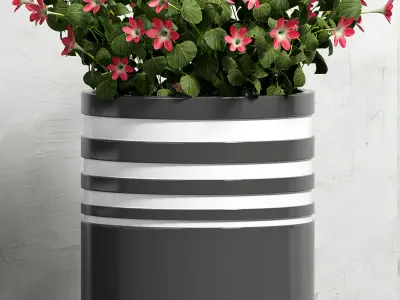 Decorative plant set-46 3D model
