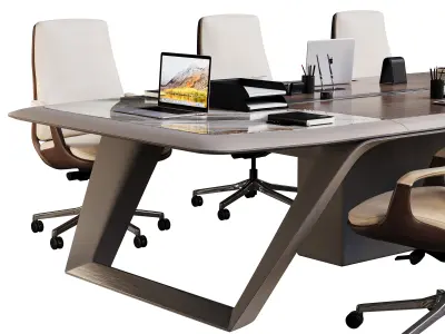 Luxury Conference Table H 09 N 3D model