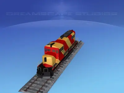 Diesel Locomotive V03 3D model