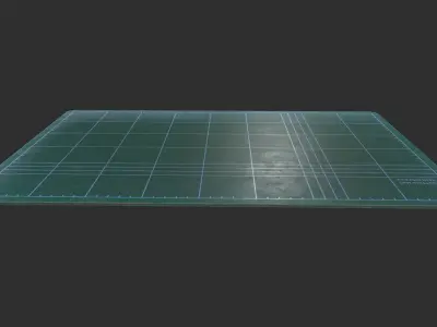 Arts and Crafts Cutting Mat  Low-poly 3D model