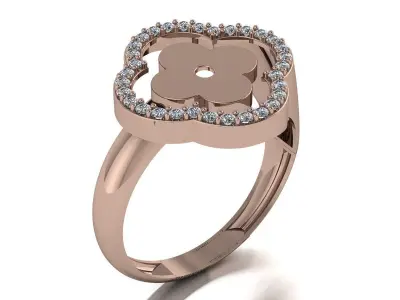 Louis Vuitton Ring 3D print model