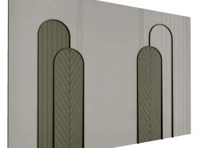 Decorative Wall 3d Panel 06 Low-poly 3D model