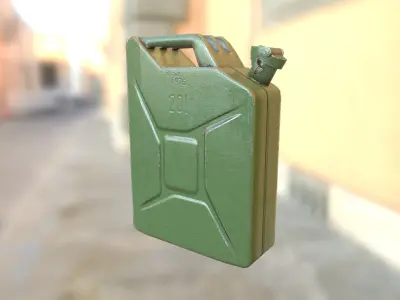 Jerry Can Low-poly 3D model