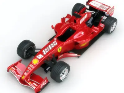 F1 2007 McLaren MP4-22 Ferrari F2007 3D model