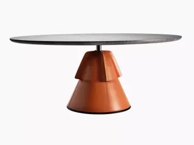 DS 615 Elliptical Dining Table 3D model