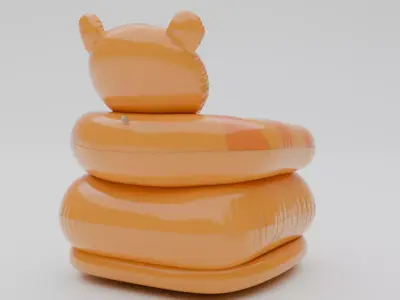 Baby Seatter Low-poly 3D model