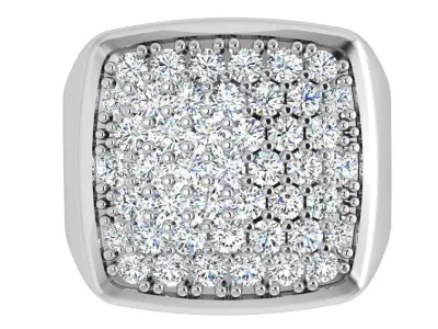 Square Diamond Ring 4383 3D print model
