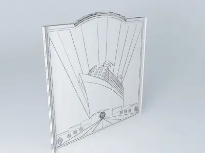 Liberty mural Free 3D model