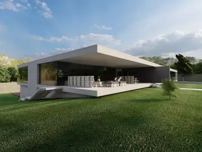 Casa Scene-villa-modern house 3D model