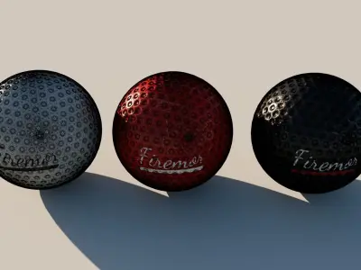 Golf Ball v2 with 2K Textures 3D model