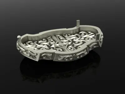 Buckle with Lily 3D print model