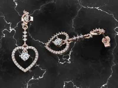 Jewelry Earring 3D print model