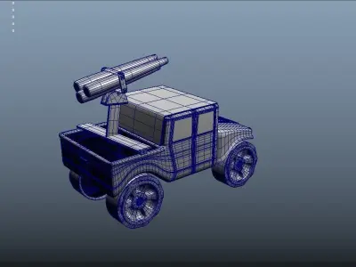 Army Truck Kid Toy 3D model