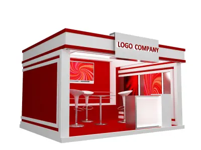 Booth Exhibition Stand a405a  3D model