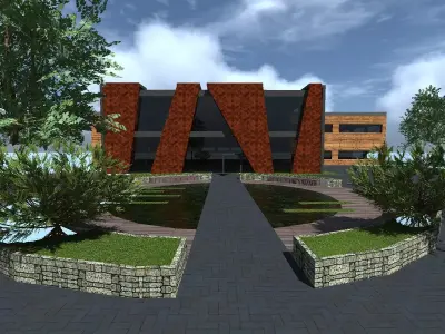  knitting plant building 3D model