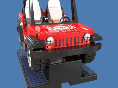 Off Road Coin Operated Ride Low-poly 3D model