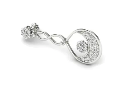 stud earring human 3D print model