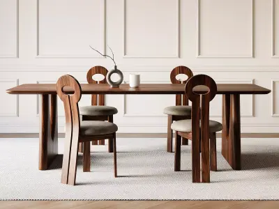 Dining Room Interior  ID411 3D model