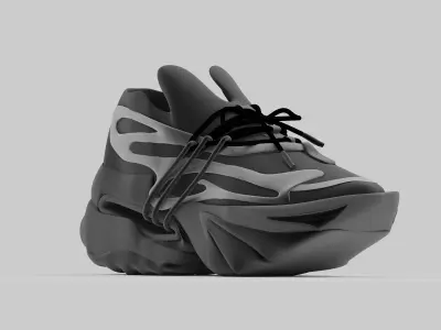 sport shoe Low-poly 3D model get