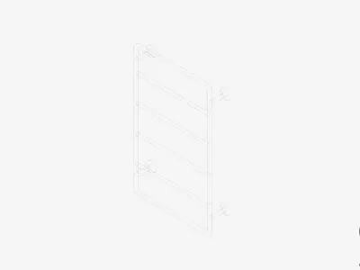 Towel Rail - Ladder - Luxury - Sleek Low-poly 3D model