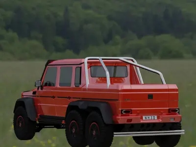 Jeep vehicle Low-poly 3D model