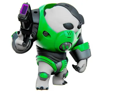 ALIEN TROOPER 8-V  Rigged for Unreal Engine - Unity - MIXAMO  3D model