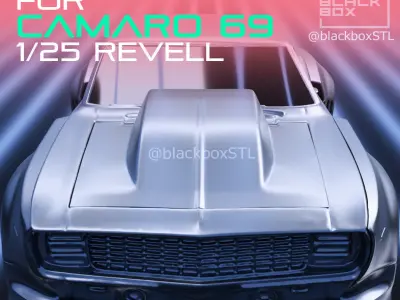PRO HOOD for Camaro 69 Revell 1-25th 3D print model