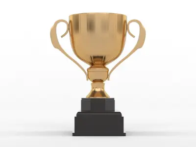 Trophy Cups 3D model 12