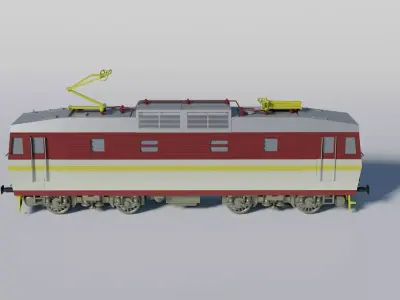 Czech electric locomotive 3D model