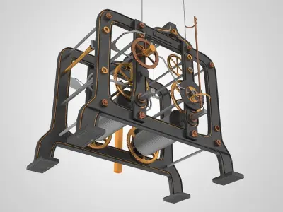 Tower Clock Mechanism 3D model
